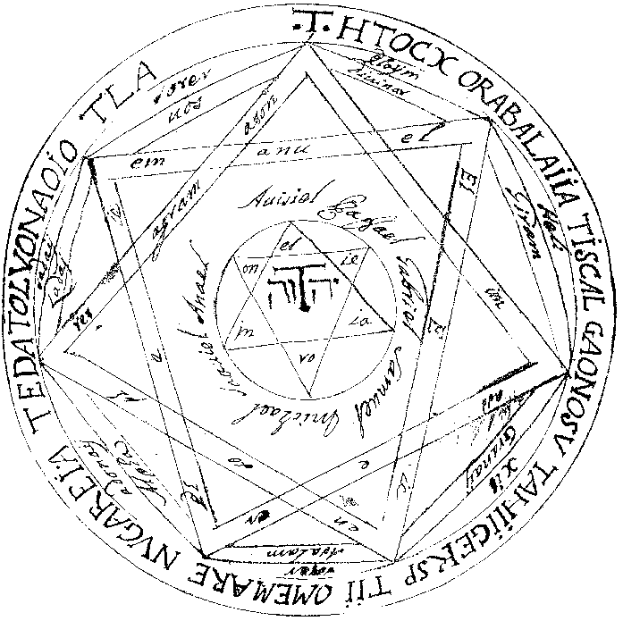 pentacle found in the Key of Solomon 
